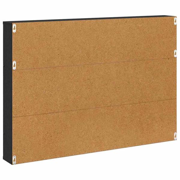 Magazinregal mit Regal Schwarz Eichen-Optik 100 x 12 x 70 cm