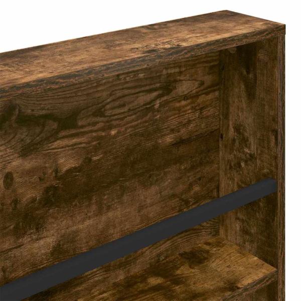 Magazinregal Geräucherte Eiche 100 x 12 x 70 cm Holzwerkstoff