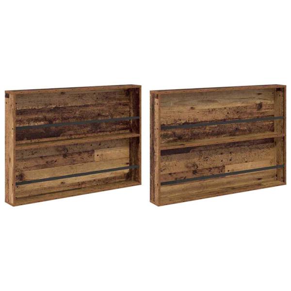 Magazinregal 2 pcs Altholz 100 x 12 x 70 cm Holzwerkstoff