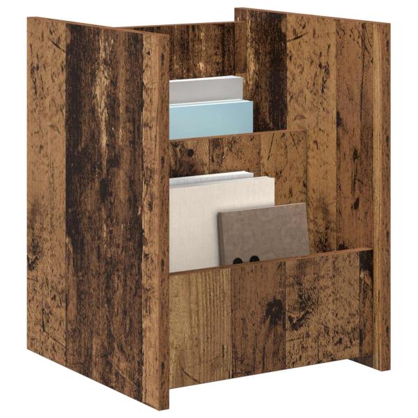 Beistelltisch mit Regal Altholz 35 x 35 x 45 cm Holzwerkstoff