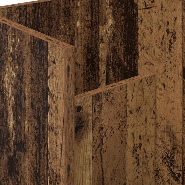 Beistelltisch mit Regal Altholz 35 x 35 x 45 cm Holzwerkstoff