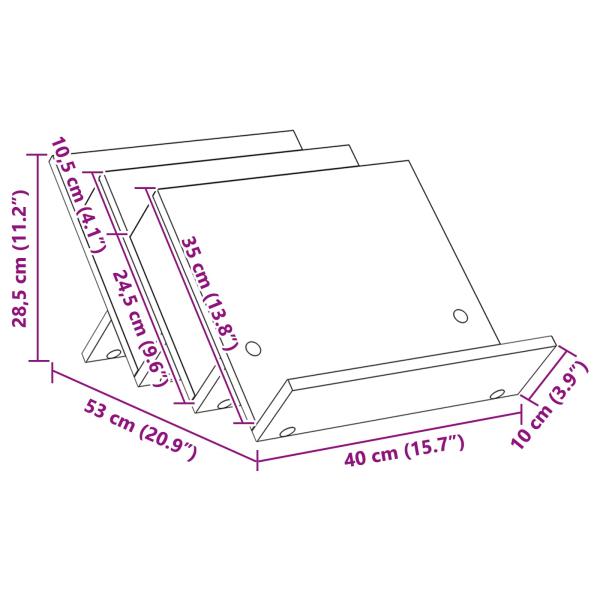 ARDEBO.de - Seitenschrank Sonoma-Eiche 57,5 x 40 x 42 cm Holzwerkstoff
