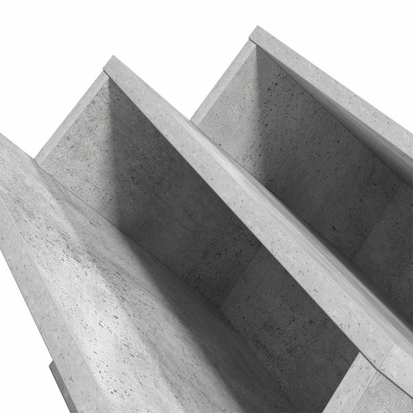 Seitenschrank Beton Grau 57,5 x 40 x 42 cm Holzwerkstoff