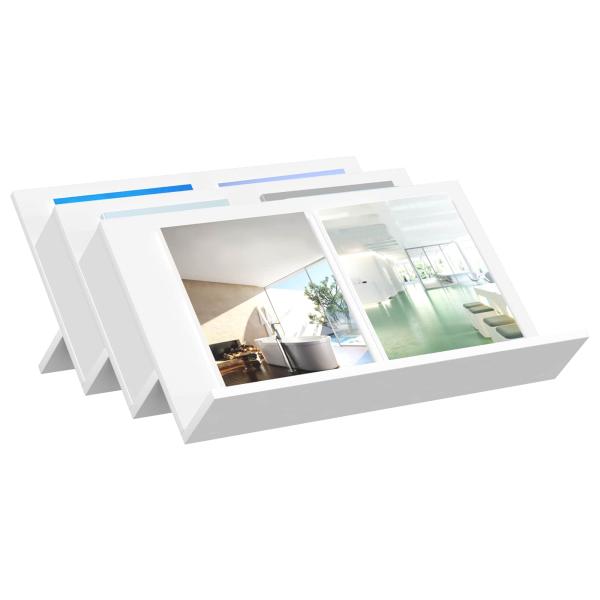 Seitenschrank mit Regal Weiß 65 x 57,5 x 42 cm Holzwerkstoff