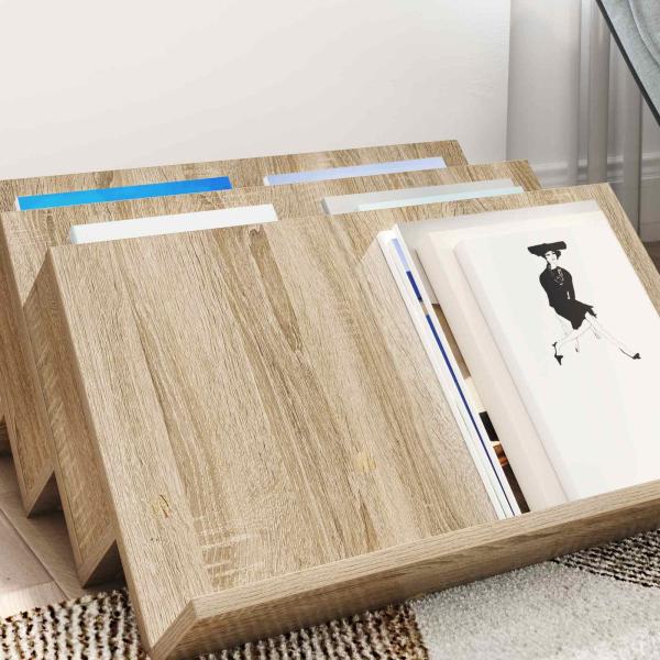 Magazinregal Sonoma-Eiche 65 x 53 x 28,5 cm Holzwerkstoff