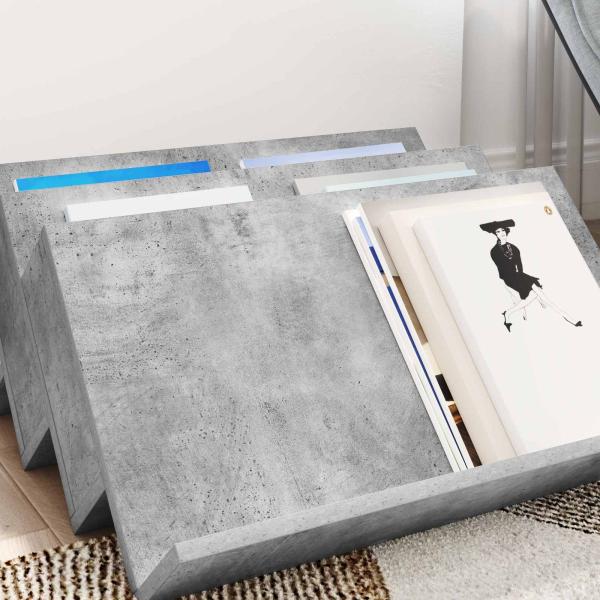 Seitenschrank Beton Grau 65 x 57,5 x 42 cm Holzwerkstoff