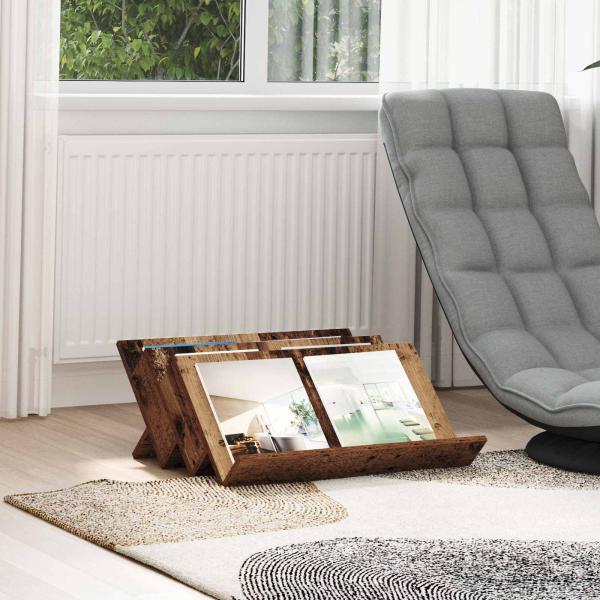 ARDEBO.de - Seitenschrank mit Regal Altholz 65 x 57,5 x 42 cm Holzwerkstoff