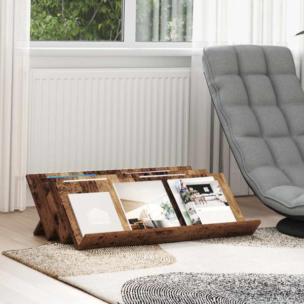 ARDEBO.de - Seitenschrank mit Regal Altholz 90 x 57,5 x 42 cm Holzwerkstoff