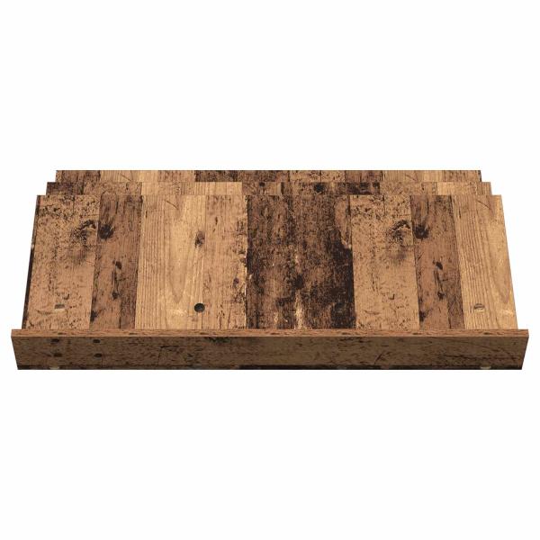 Seitenschrank mit Regal Altholz 90 x 57,5 x 42 cm Holzwerkstoff