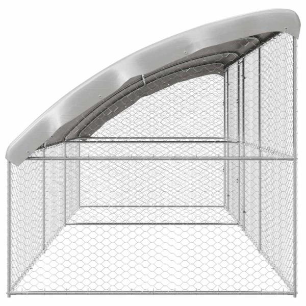 Hundekäfig 3 pcs Silber 6 x 2 x 2 m Verzinkter Stahl