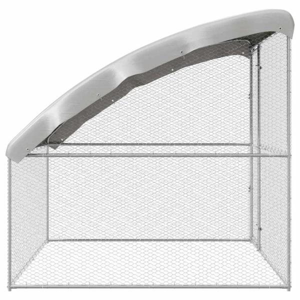 Hühnerkäfig Silber 2 x 2 x 2 m Verzinkter Stahl