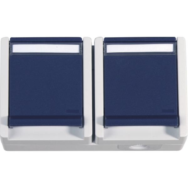 OPUS-RESIST OPUS-Res-Ste.-do.,2-f.,quer,bl IP55