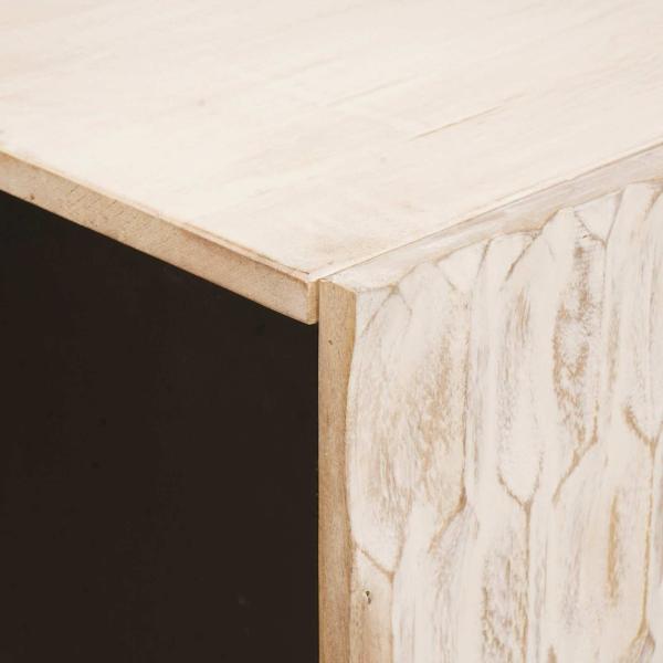 Sideboard Weiße gewaschene Oberfläche Massivholz Mango