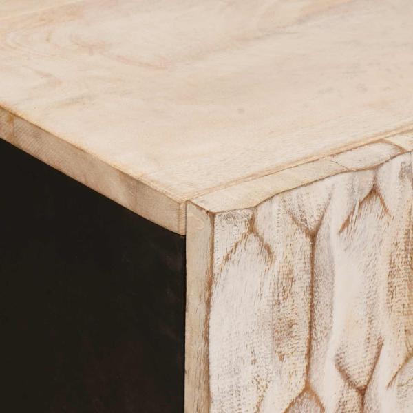 Badezimmer Sets Weiße gewaschene Oberfläche Massivholz Mango