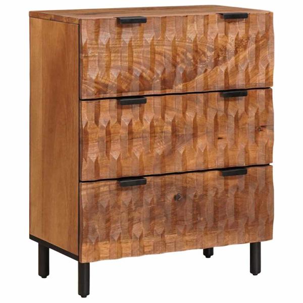 Sideboard Akazienbraune Oberfläche Massivholz Mango