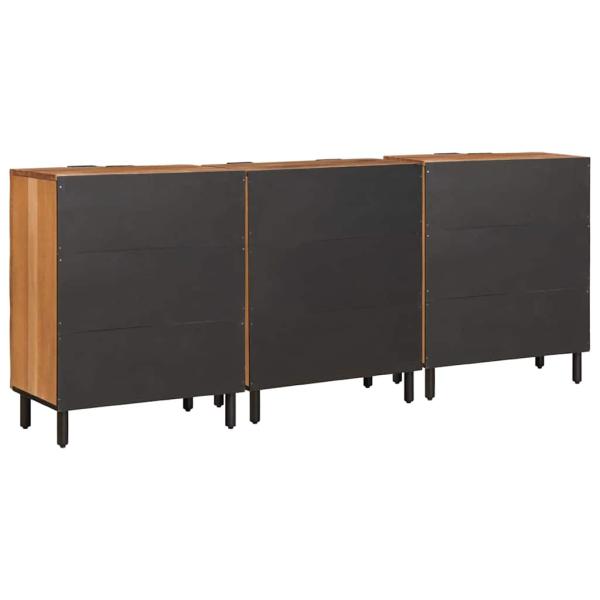 Sideboard Akazienbraune Oberfläche Massivholz Mango