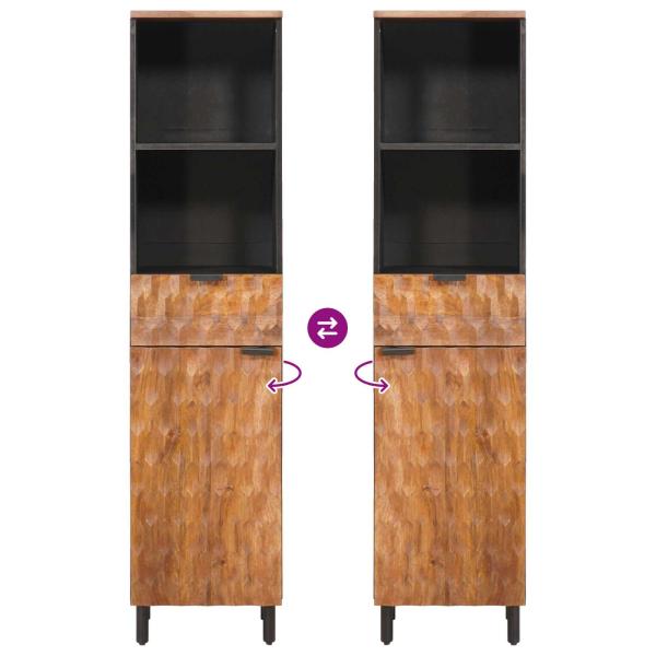 Badezimmer Sets mit Regal Akazie Braun Winish Massivholz Mango