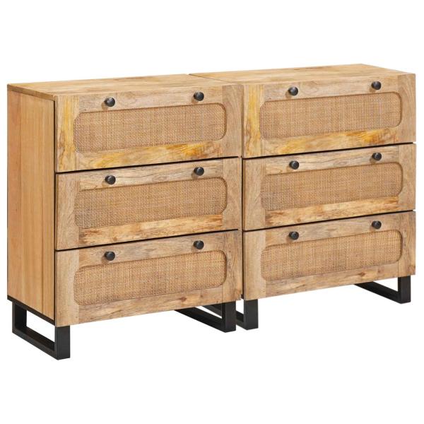 ARDEBO.de - Sideboard Braun Massivholz Mango