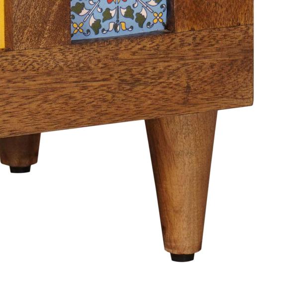 Sideboard 2 pcs Walnuss 60 x 33,5 x 75 cm Massivholz Mango