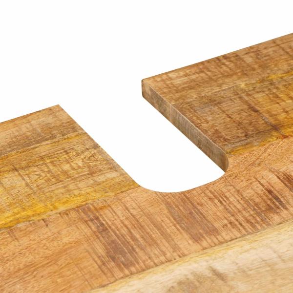 Badezimmer Sets mit Speicher mit Tür Natur Massivholz Mango