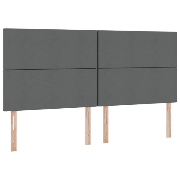 Aufbewahrungsbett mit Matratze Dunkelgrau 200 x 200 cm