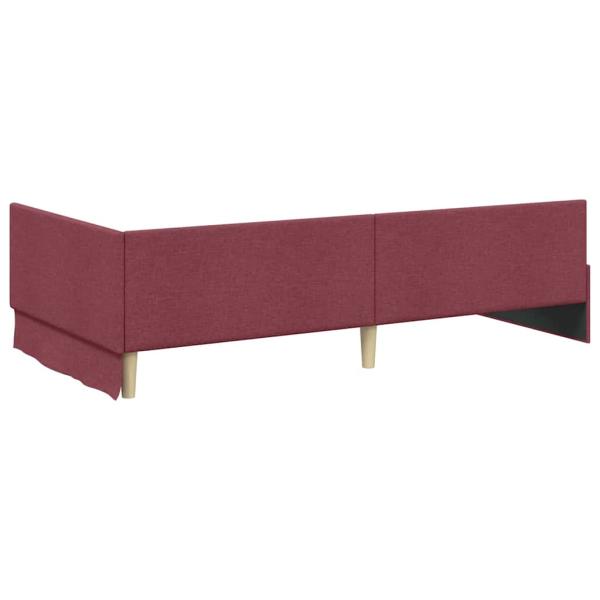 Eckbettgestell mit Matratze Sonstiges 2 pcs Rot Stoff