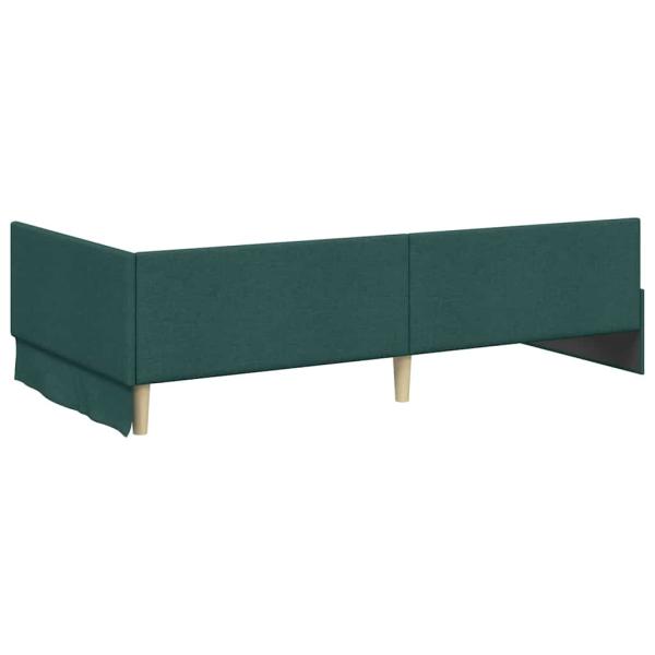 Eckbettgestell mit Matratze Sonstiges 2 pcs Grün Stoff
