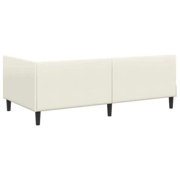 Eckbettgestell mit Matratze Sonstiges 2 pcs Creme Samt