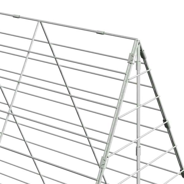 Hühnerkäfig 2 pcs Silber 600 x 100 x 210 cm Verzinkter Stahl