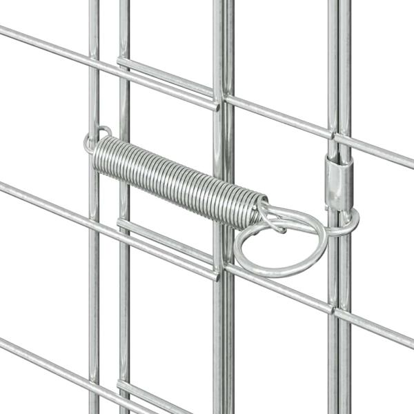 Hühnerkäfig 2 stk. Silber 600 x 100 x 210 cm Verzinkter Stahl