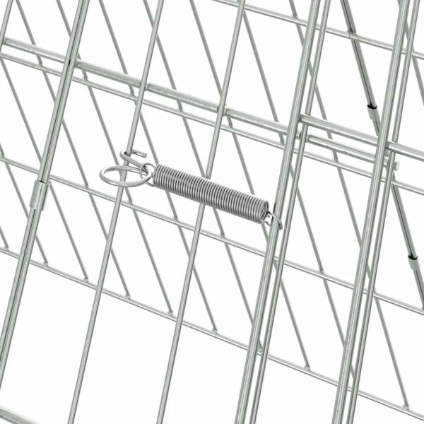 Hühnerkäfig Silber 110 x 55 x 55 cm Verzinkter Stahl