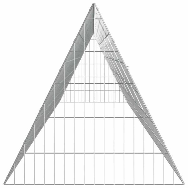 Hühnerkäfig Silber 650 x 55 x 55 cm Verzinkter Stahl