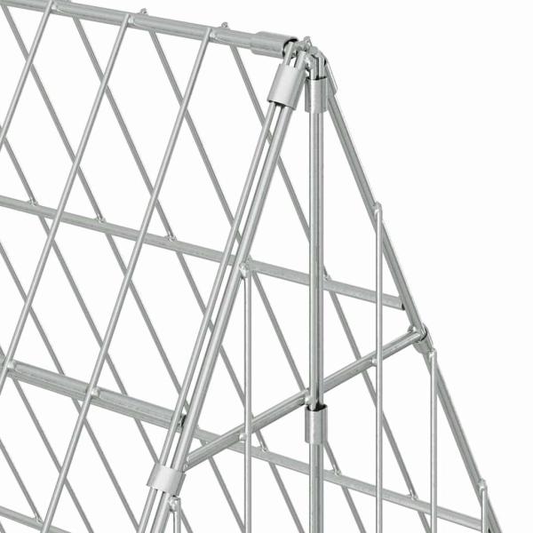 Hühnerkäfig Silber 110 x 100 x 85 cm Verzinkter Stahl