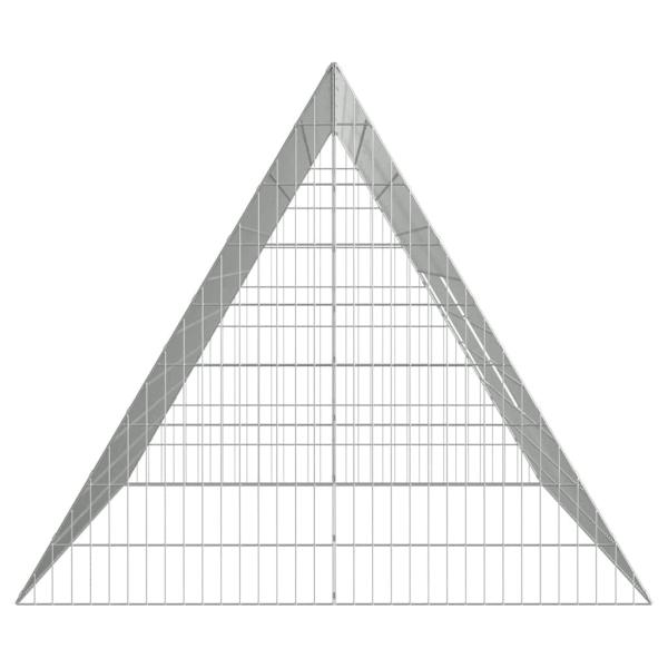 Hühnerkäfig Silber 215 x 100 x 85 cm Verzinkter Stahl