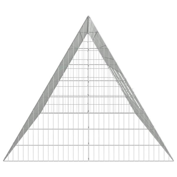 Hühnerkäfig Silber 430 x 100 x 85 cm Verzinkter Stahl