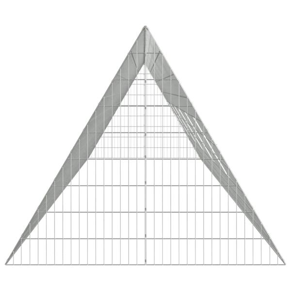 Hühnerkäfig Silber 650 x 100 x 85 cm Verzinkter Stahl