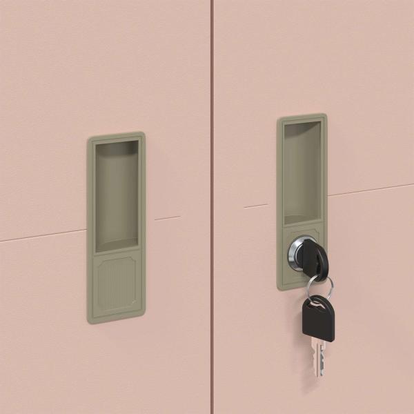 Aufbewahrungsschrank mit Speicher 2 pcs Rosa 90 x 40 x 140 cm