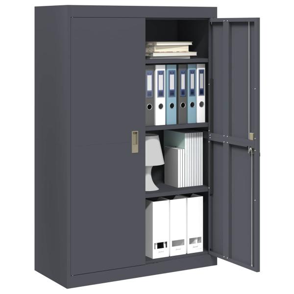 Aufbewahrungsschrank 2 pcs Anthrazit 90 x 40 x 140 cm
