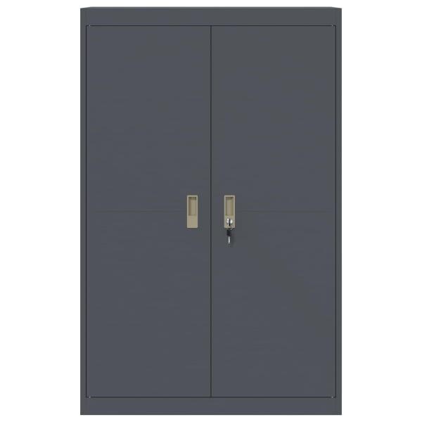 Aufbewahrungsschrank 2 pcs Anthrazit 90 x 40 x 140 cm