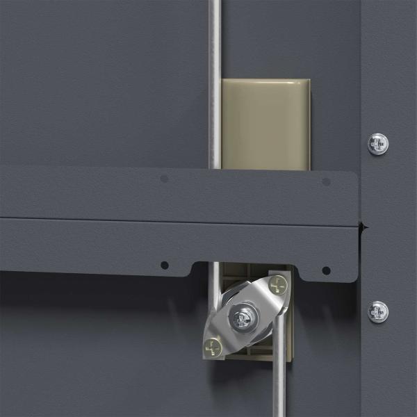 Aufbewahrungsschrank 2 pcs Anthrazit 90 x 40 x 140 cm