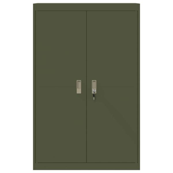Aufbewahrungsschrank 2 pcs Olive Grün 90 x 40 x 140 cm
