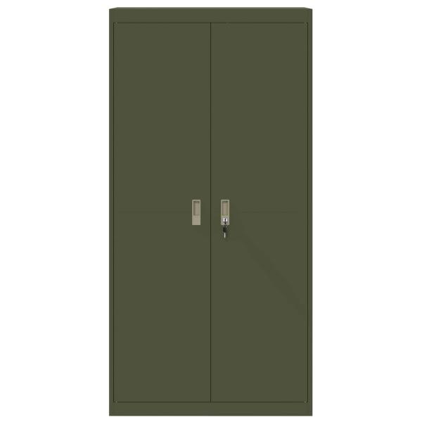 Aufbewahrungsschrank 2 pcs Olive Grün 90 x 40 x 180 cm
