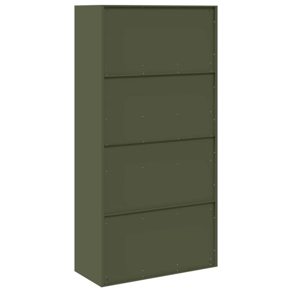Aufbewahrungsschrank 2 pcs Olive Grün 90 x 40 x 180 cm