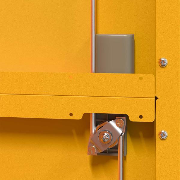 Aufbewahrungsschrank 2 pcs Senfgelb 90 x 40 x 200 cm