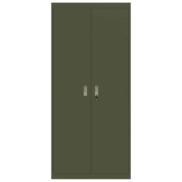 Aufbewahrungsschrank 2 pcs Olive Grün 90 x 40 x 200 cm