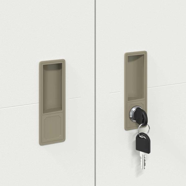 Aufbewahrungsschrank mit Speicher 2 pcs Weiß 90 x 40 x 200 cm