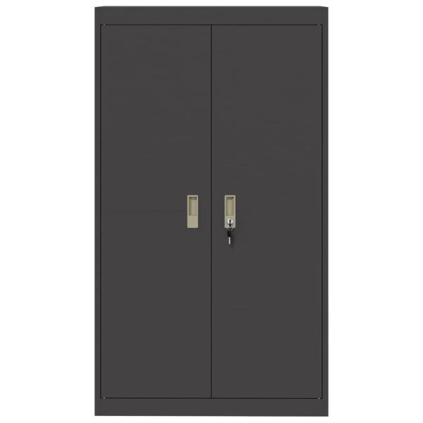 Aufbewahrungsschrank 2 pcs Schwarz 80 x 40 x 140 cm