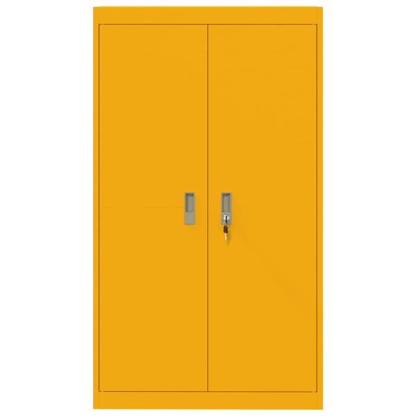 Aufbewahrungsschrank 2 pcs Senfgelb 80 x 40 x 140 cm