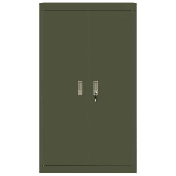 Aufbewahrungsschrank 2 pcs Olive Grün 80 x 40 x 140 cm