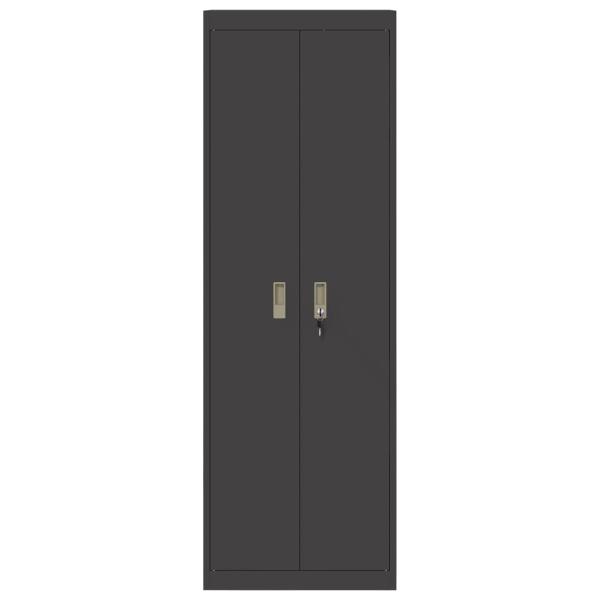 Aufbewahrungsschrank 2 pcs Schwarz 60 x 40 x 180 cm